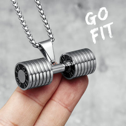 Dumbbell Men Necklaces