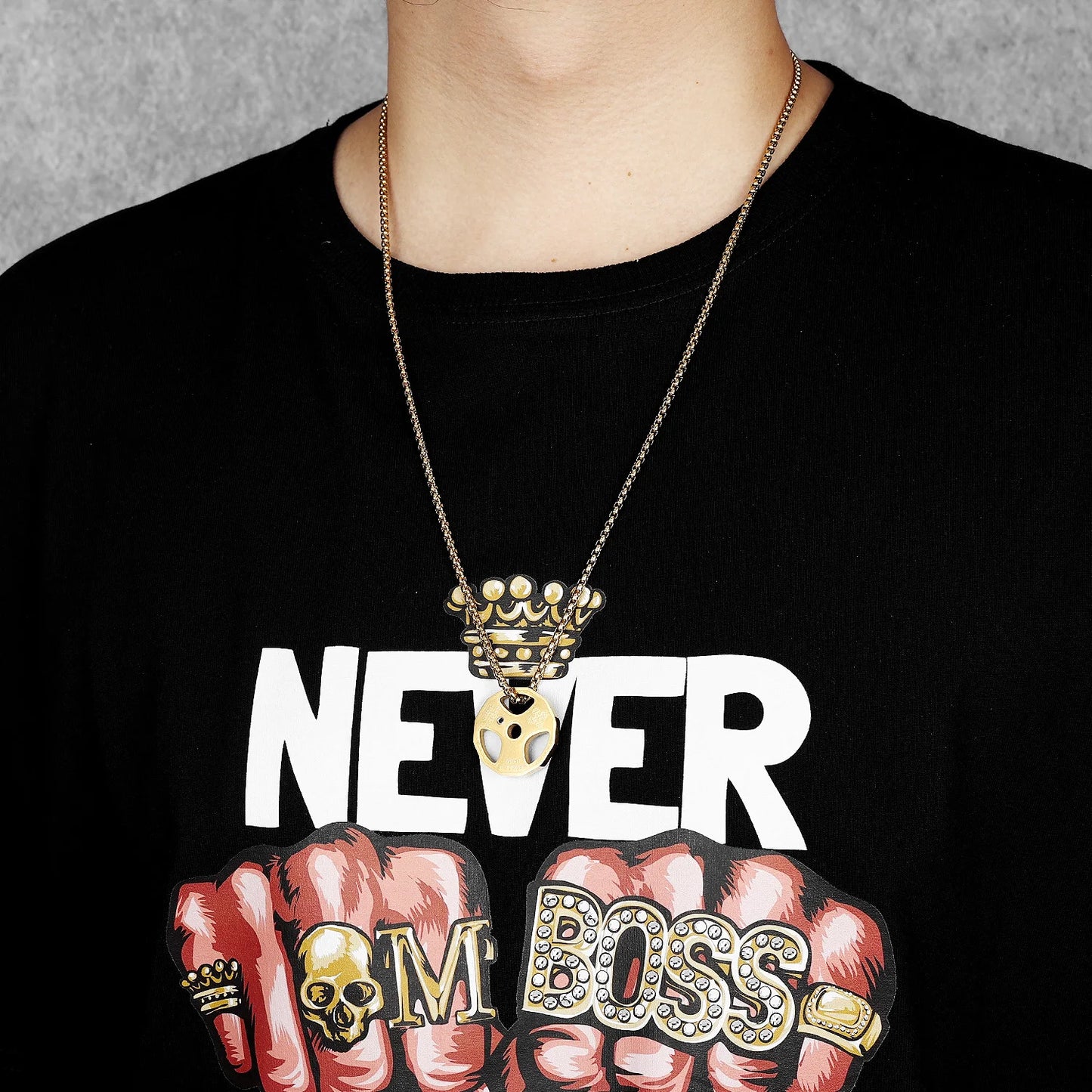 Dumbbell Men Necklaces