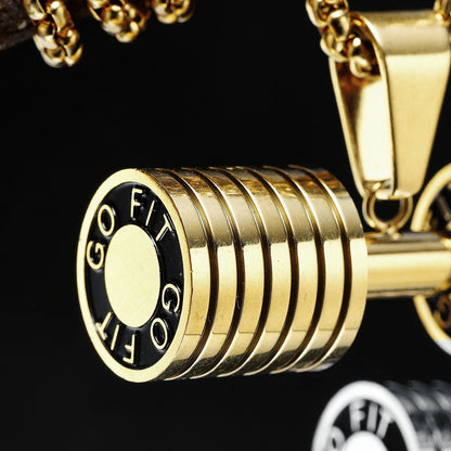 Dumbbell Men Necklaces