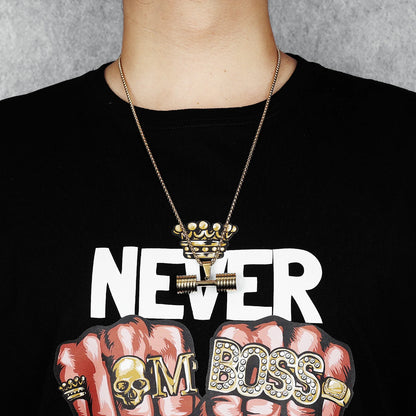 Dumbbell Men Necklaces