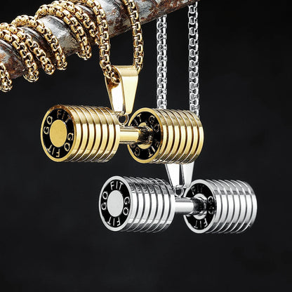 Dumbbell Men Necklaces