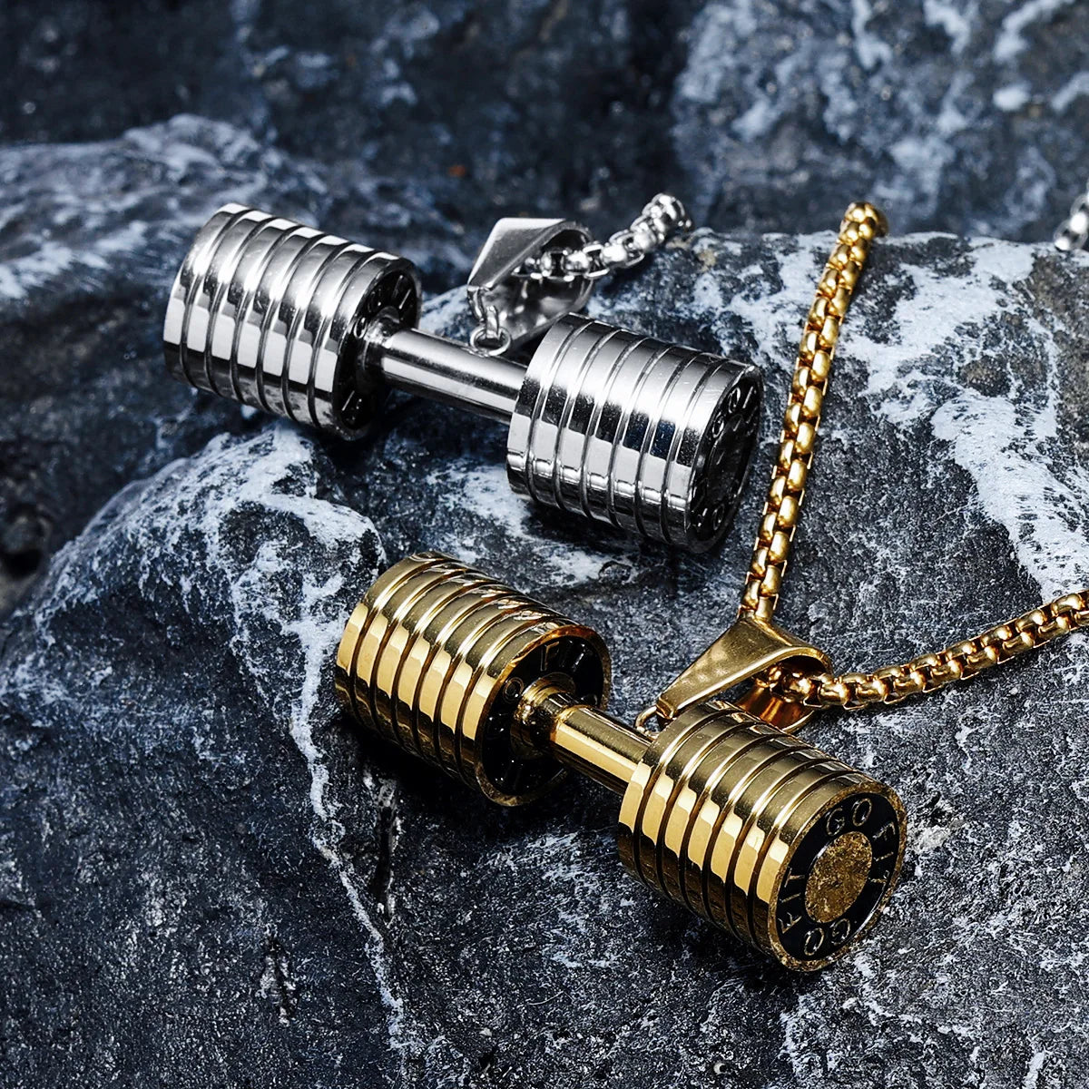 Dumbbell Men Necklaces