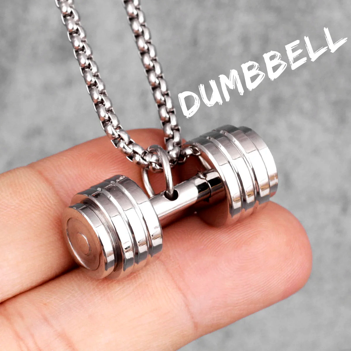 Dumbbell Men Necklaces