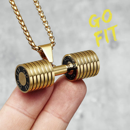 Dumbbell Men Necklaces