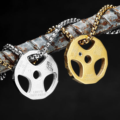 Dumbbell Men Necklaces