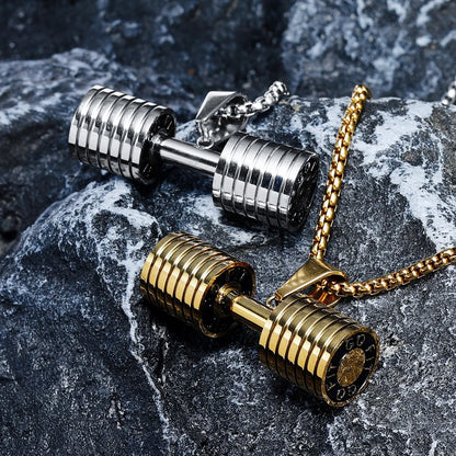 Dumbbell Men Necklaces