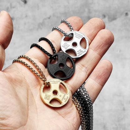 Dumbbell Men Necklaces