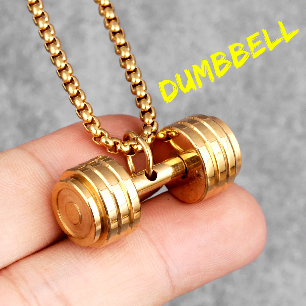 Dumbbell Men Necklaces