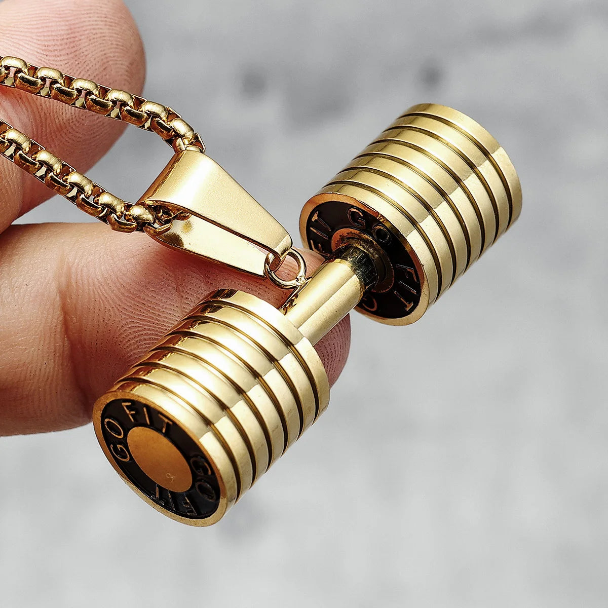 Dumbbell Men Necklaces