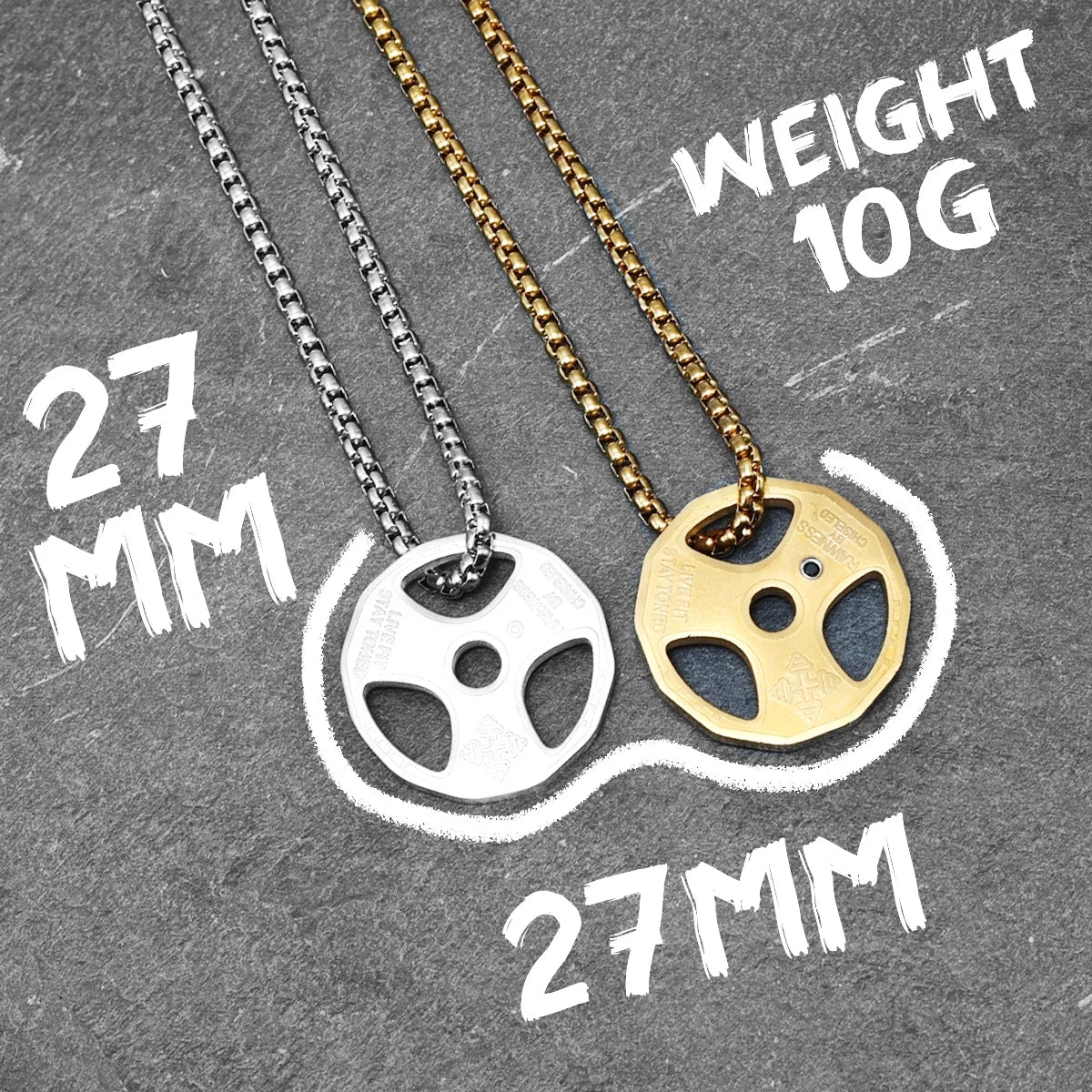 Dumbbell Men Necklaces