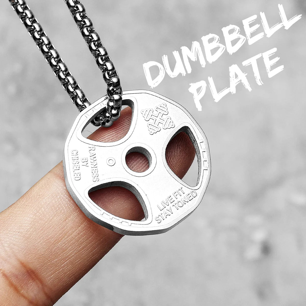 Dumbbell Men Necklaces
