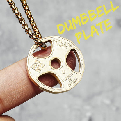 Dumbbell Men Necklaces