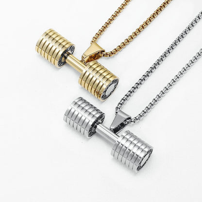 Dumbbell Men Necklaces