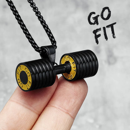 Dumbbell Men Necklaces