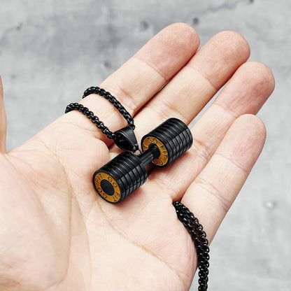 Dumbbell Men Necklaces